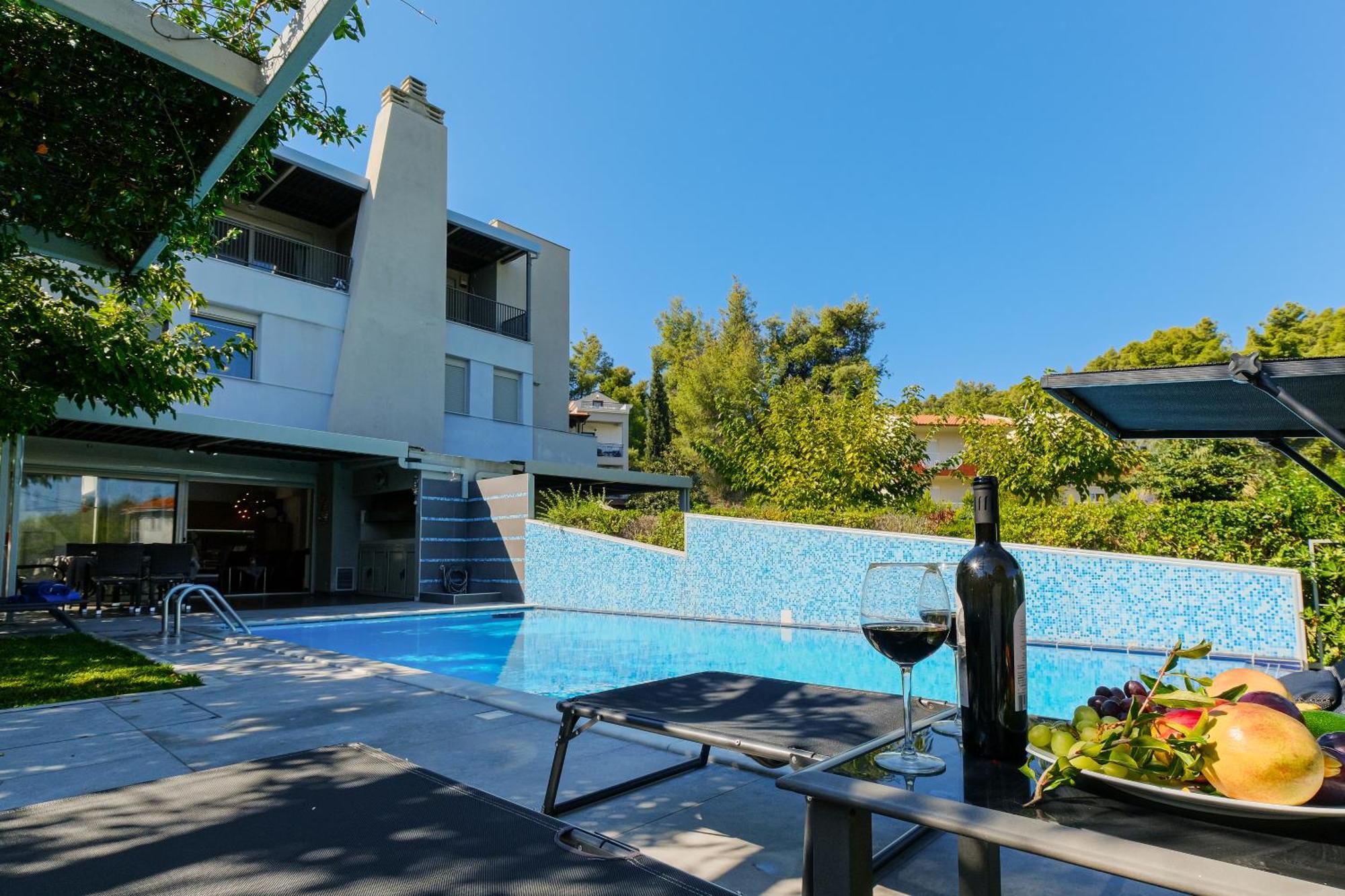 Deluxe Chrousso Pool Villa Паліурі Екстер'єр фото